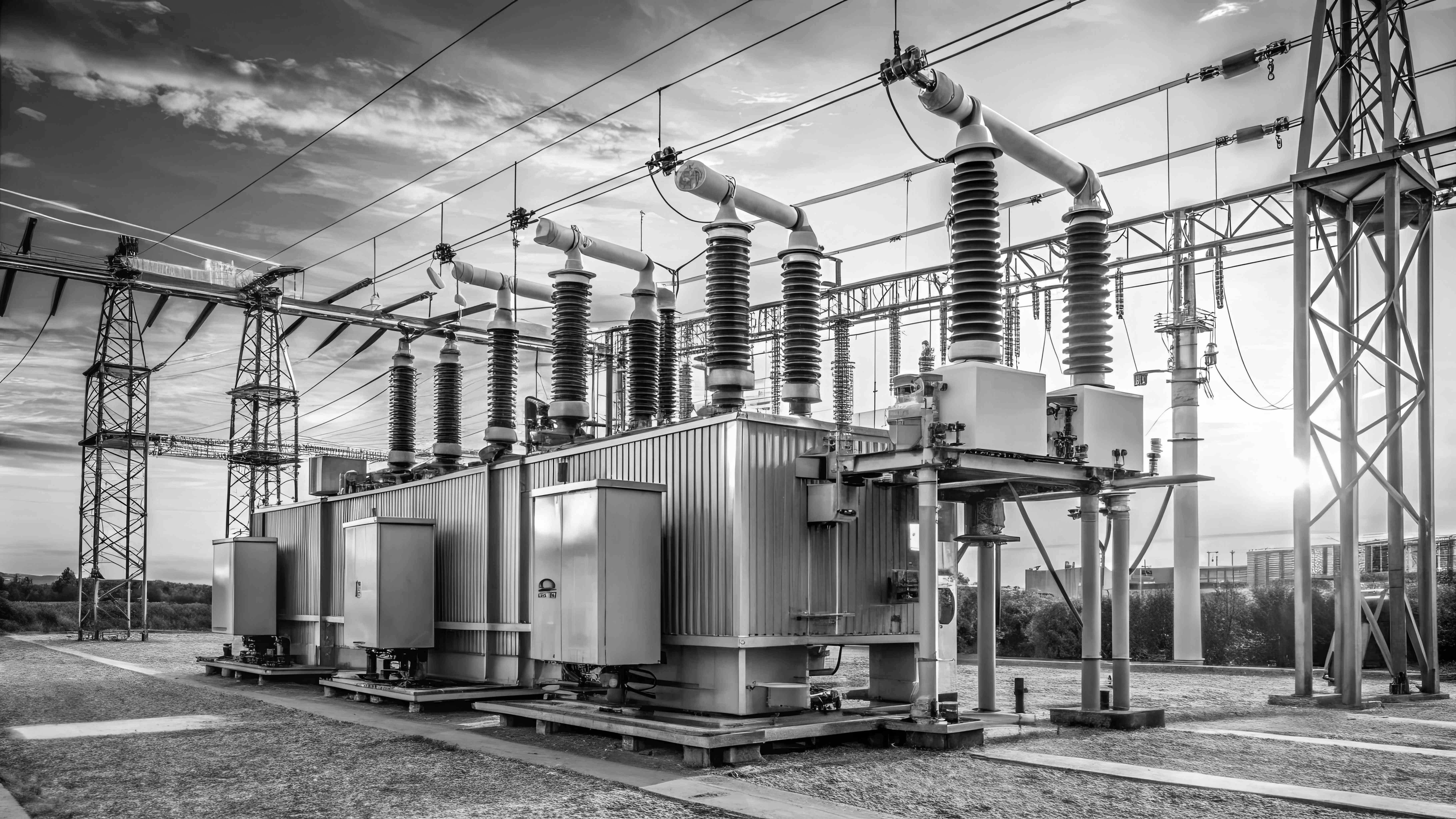 Power transformer electrical substation