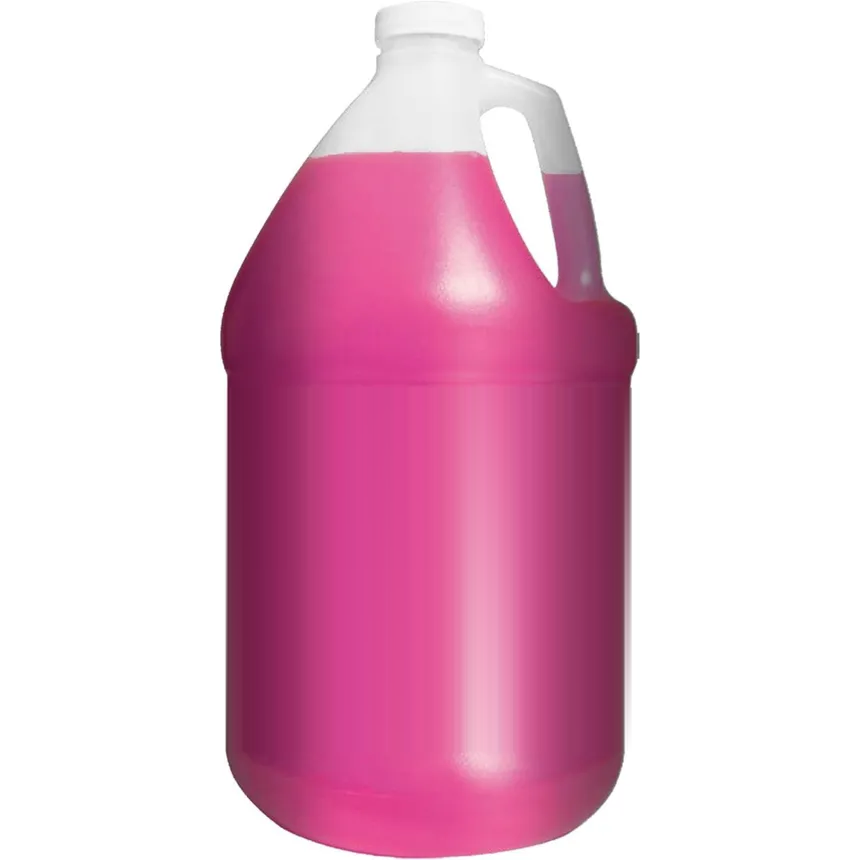 One gallon jug filled with pink RV antifreeze