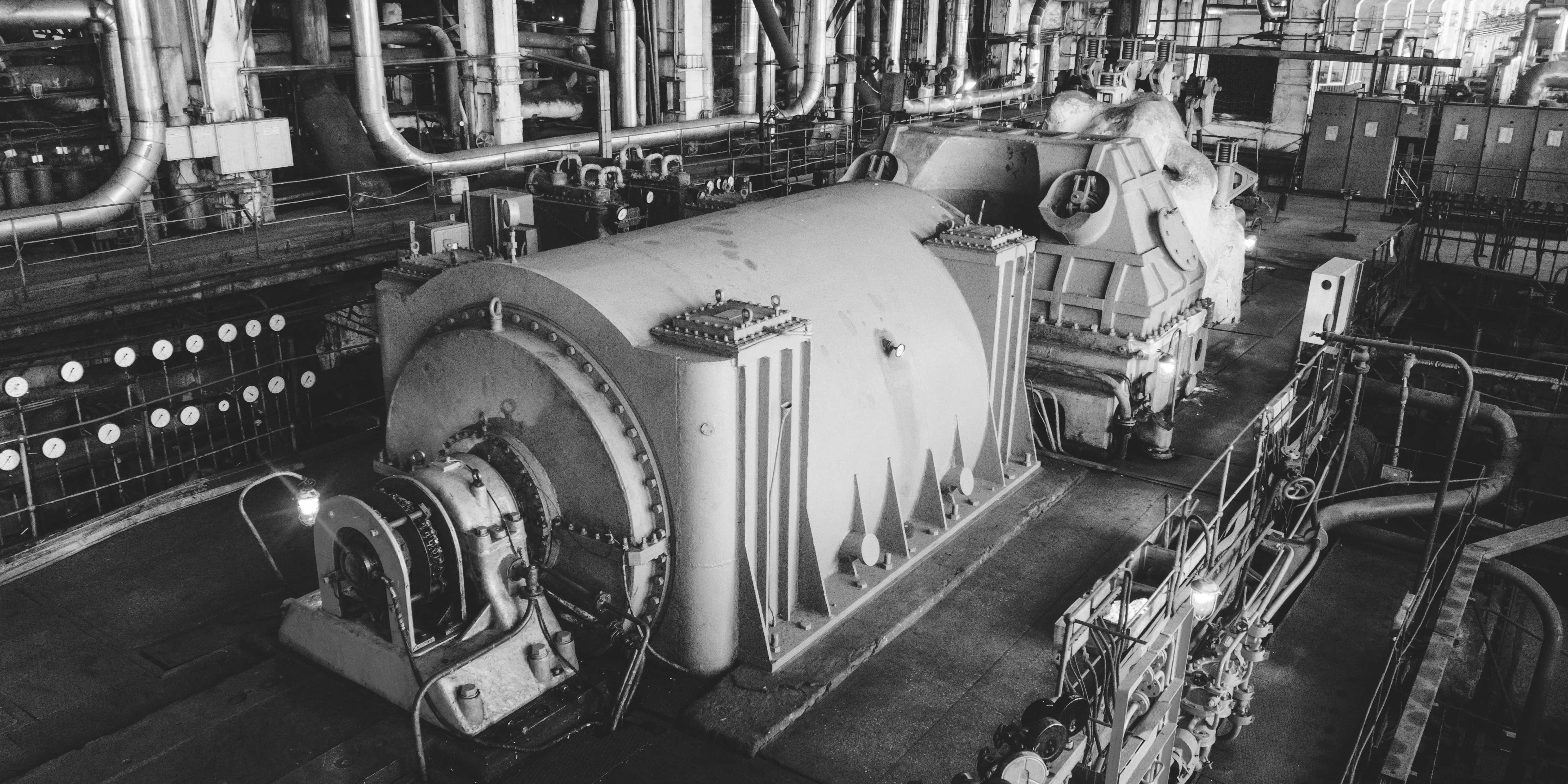 Industrial steam turbine in power generation facility