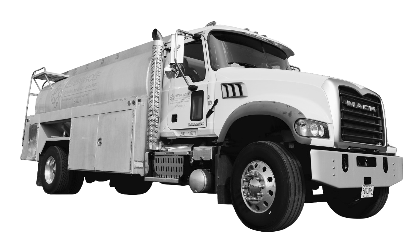 Leahy-Wolf Mack bulk tanker delivery truck