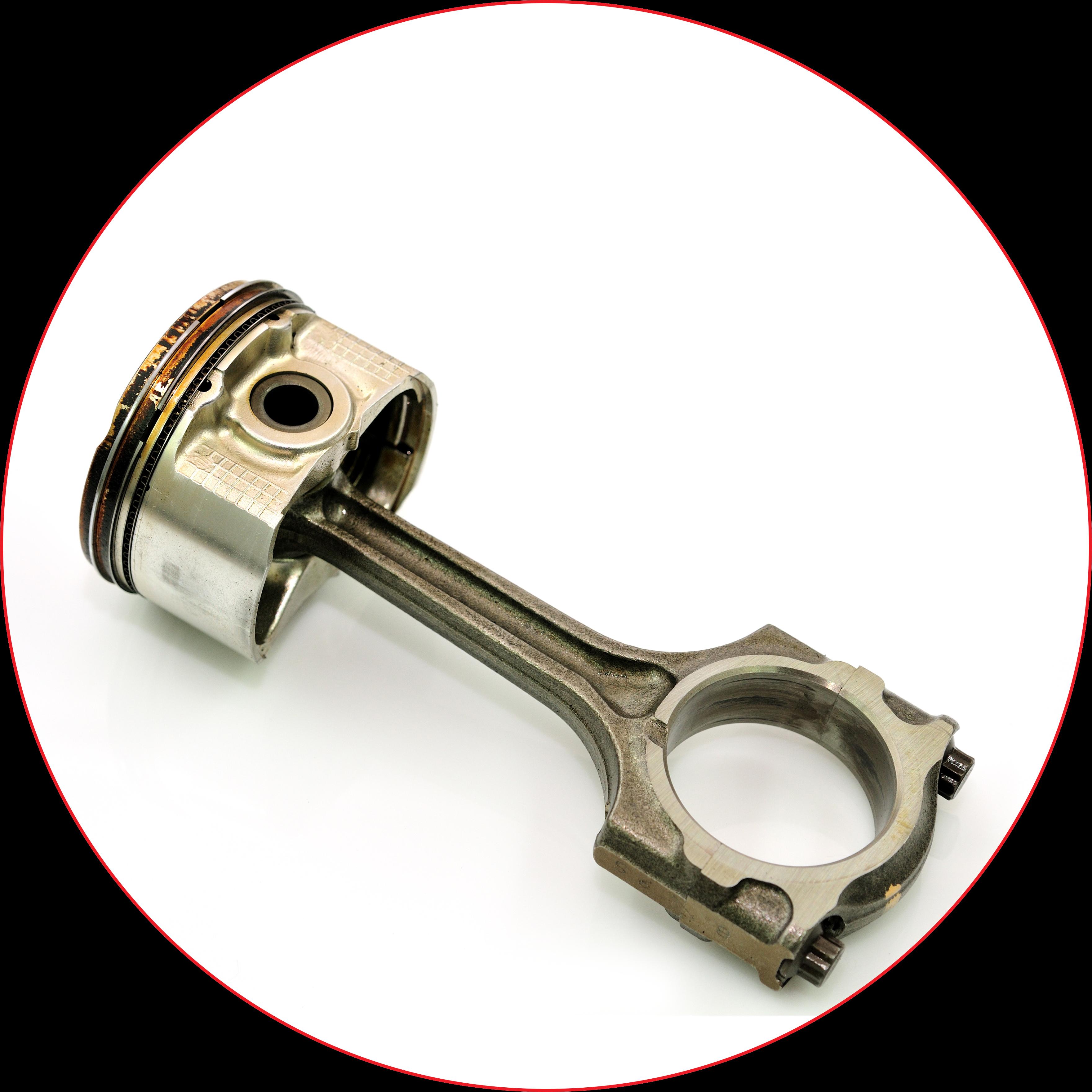 Piston and connecting rod wear